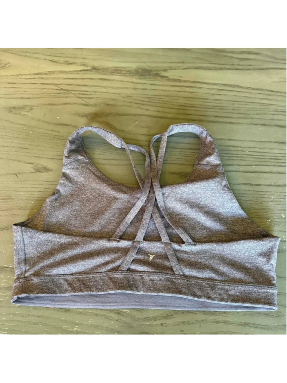 Old Navy Active Sports Bra Wireless Strappy Size XL Grey